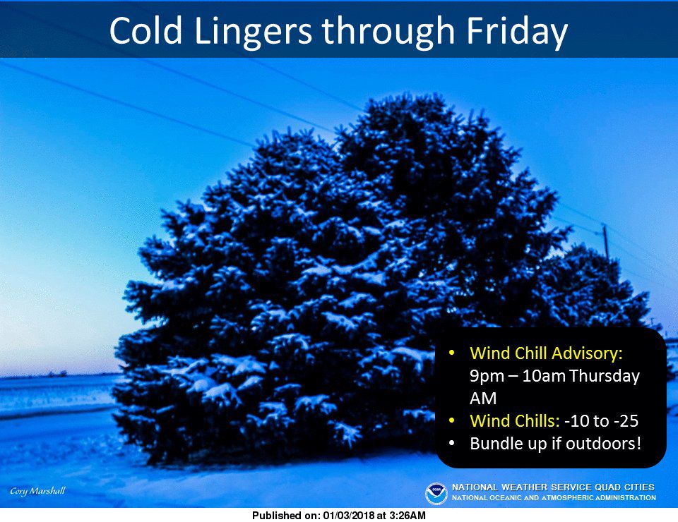 NWS: Cold lingers
